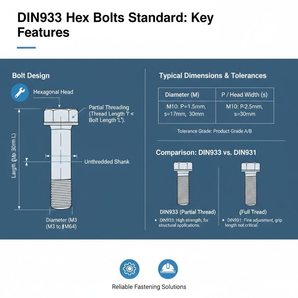 DIN933 Hex Bolts Specification: A Complete Guide