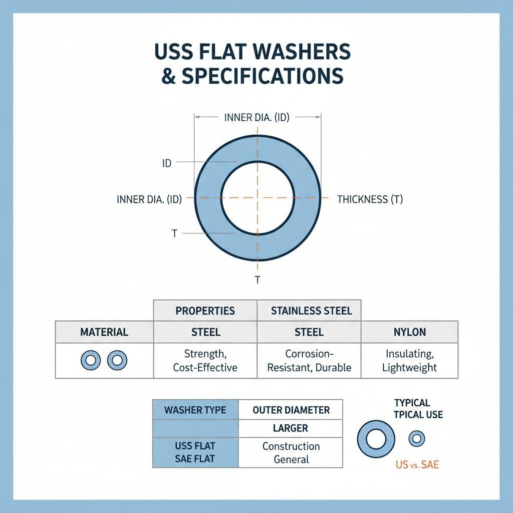 USS Flat Washers: Essential for Secure Fastening