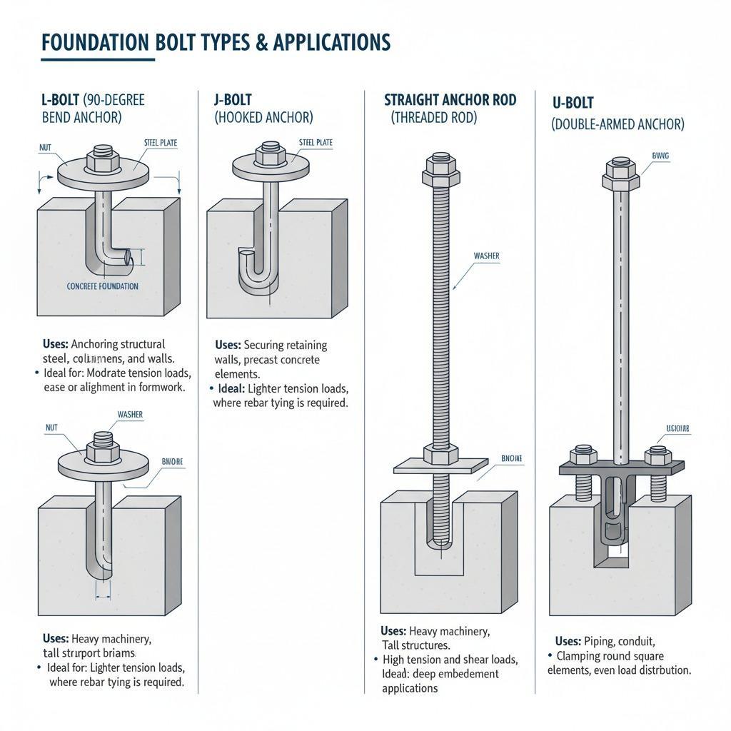 Foundation Bolts: Types, Installation, and Innovations