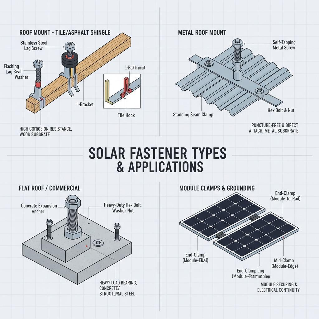 Essential Fasteners for Solar Panel Installation