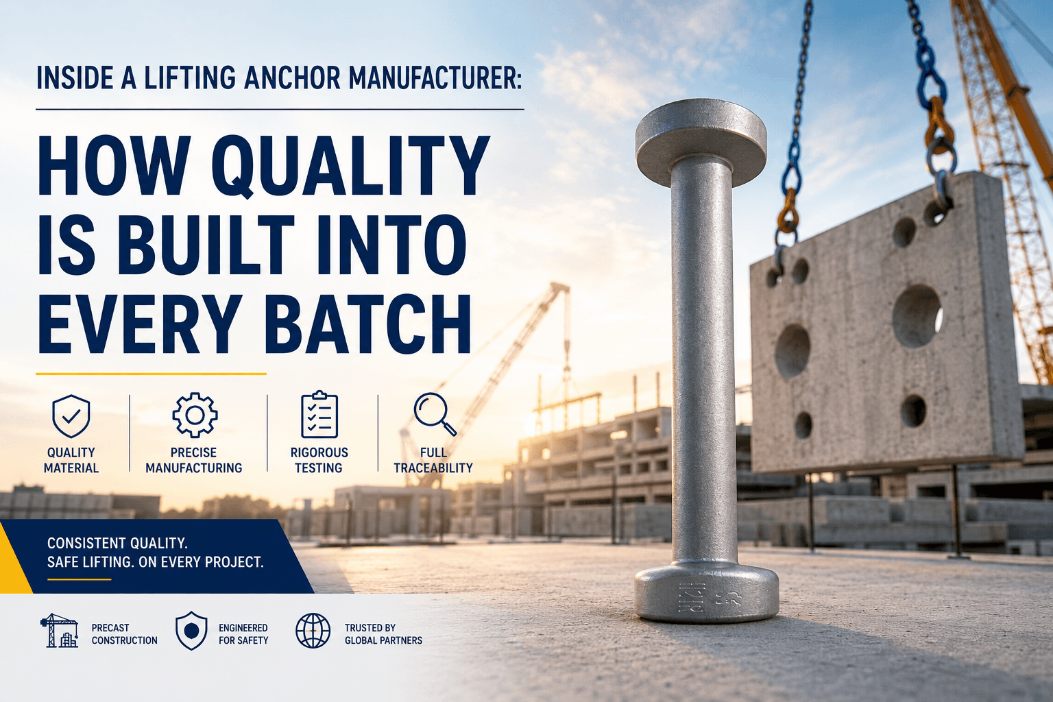 Inside a Lifting Anchor Manufacturer: How Quality Is Built Into Every Batch