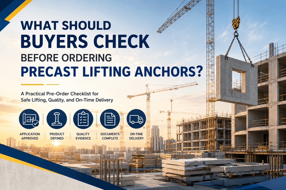 What Should Buyers Check Before Ordering Precast Lifting Anchors?