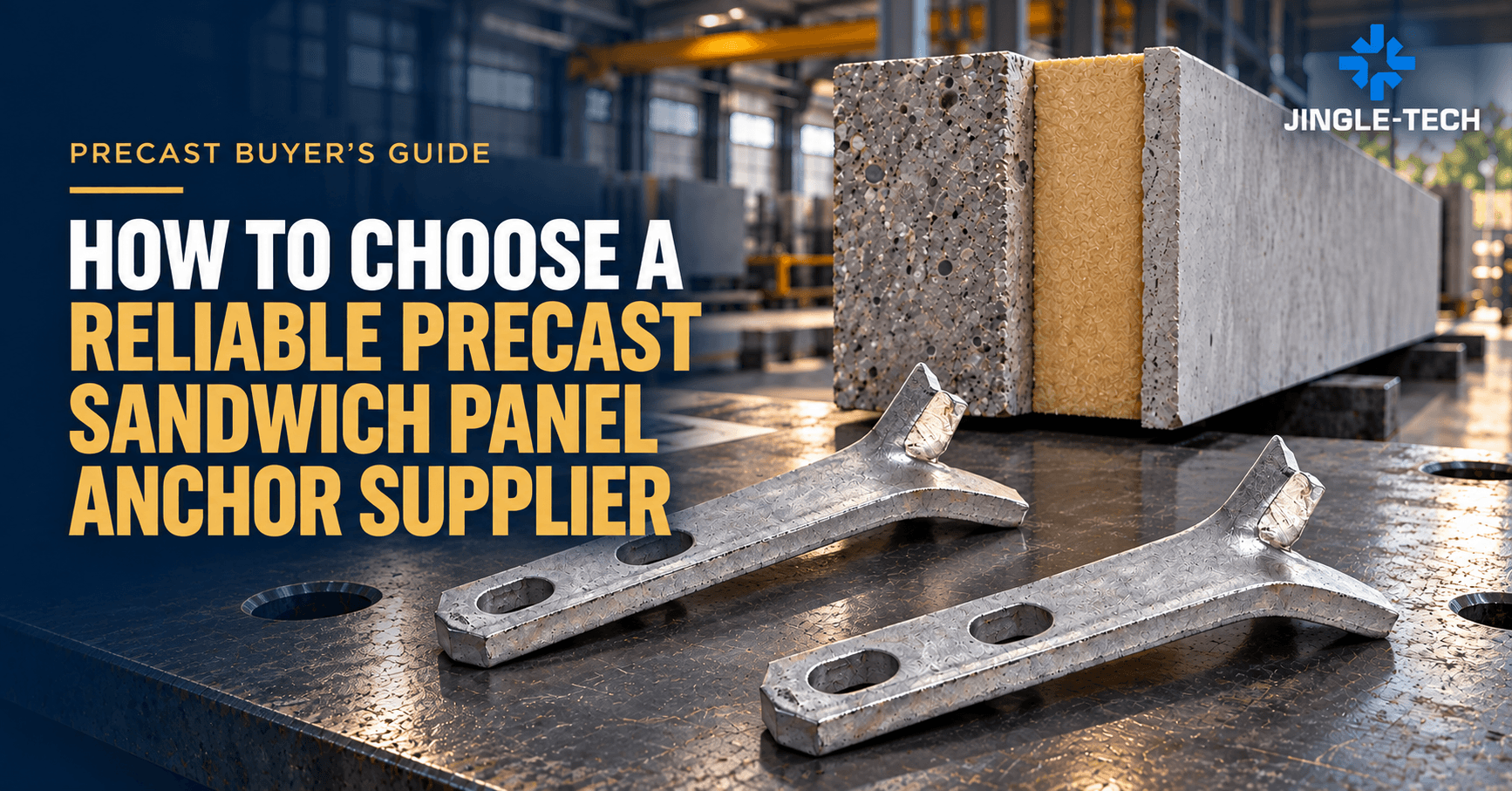 Precast Sandwich Panel Anchor Supplier Guide: Thermal Break, Composite Action, Samples and RFQ Checks