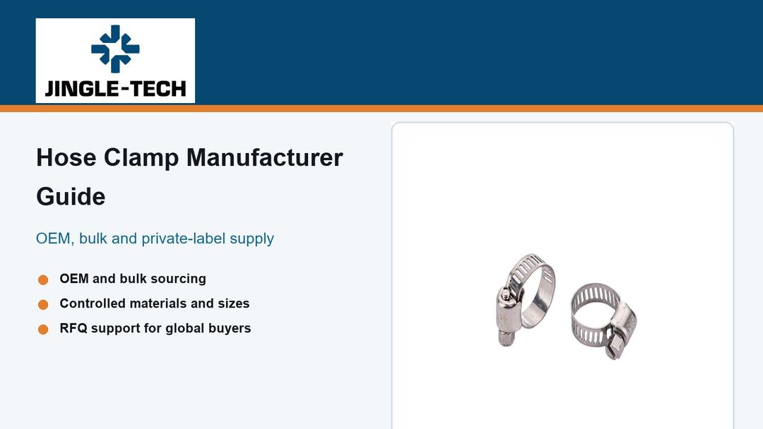Hose Clamp Manufacturer Guide for OEM and Bulk Buyers