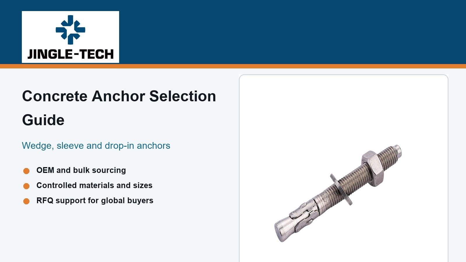 Wedge Anchor vs Sleeve Anchor vs Drop In Anchor Selection Guide